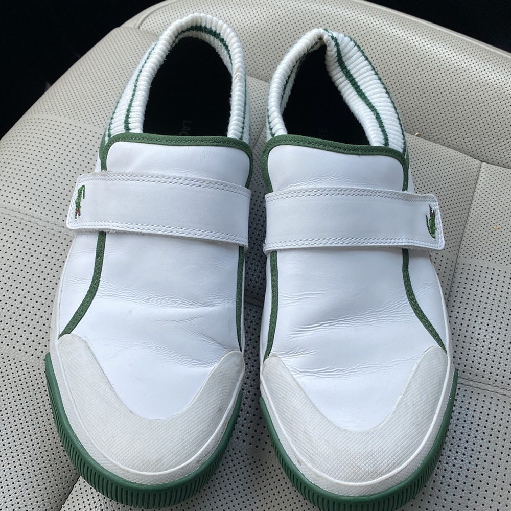 Lacoste white shoes